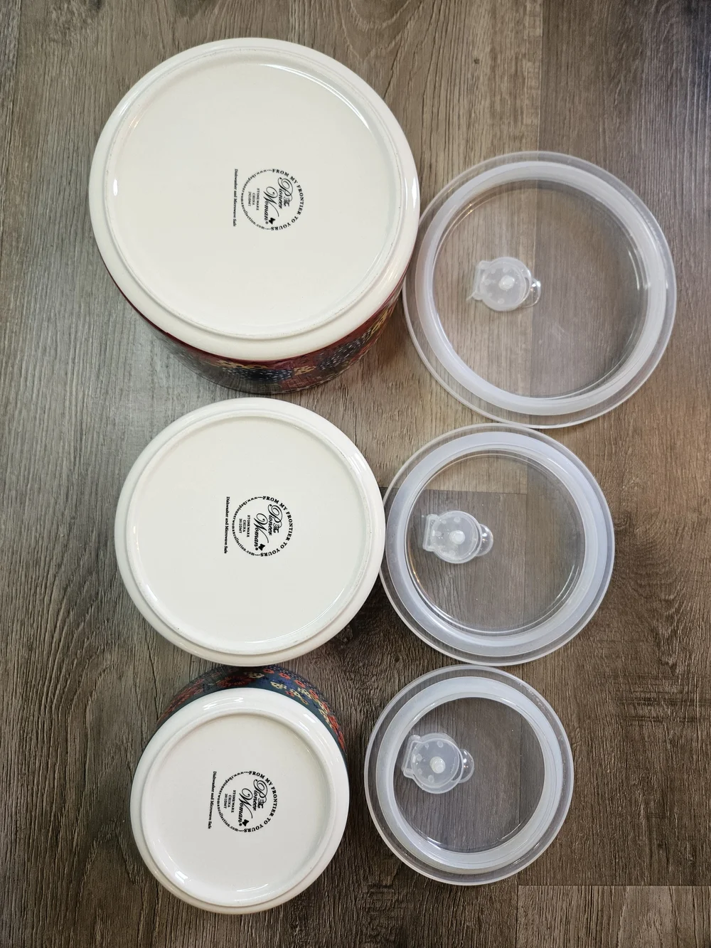 The Pioneer Woman Floral Nesting Food Storage Bowls -Dazzling Dahlias